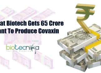 65 Crore Grant For Bharat Biotech From Indian Government To Produce COVAXIN Covaxin Bharat Biotech gets 65 crore