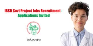 IBSD Vacancies For Biotech