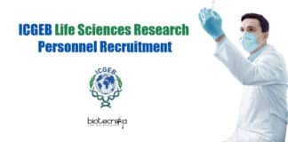 ICGEB Vacancies For Lifesciences