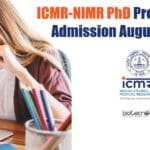 ICMR-NIMR PhD 2021 Admission