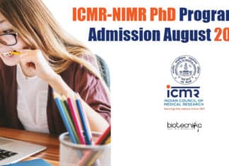 ICMR-NIMR PhD 2021 Admission