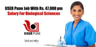 IISER Pune Job With