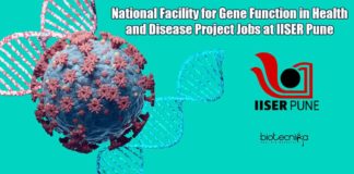IISER Pune Vacancies Lifesciences