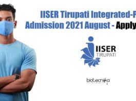 IISER Tirupati Integrated-PhD Admission