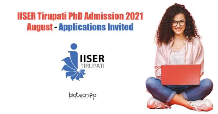 IISER Tirupati PhD 2021