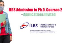 ILBS Admission to Ph.D. Courses 2021 – Applications Invited ILBS PhD Admission 2021