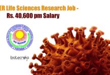 JIPMER Life Sciences Research Job – Rs. 40,600 pm Salary JIPMER Job