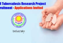 JIPMER Tuberculosis Research Project Recruitment – Applications Invited JIPMER Job For Microbiology
