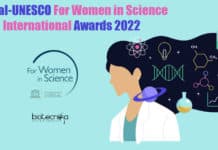 L’Oréal-UNESCO For Women in Science International Awards 2022 For Life Sciences L’Oréal-UNESCO Women's Award 2022