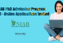 NIAB PhD Admission Program 2021 – Online Applications Invited NIAB PhD Admission 2021