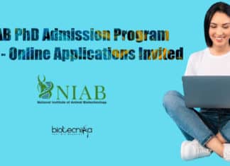NIAB PhD Admission 2021