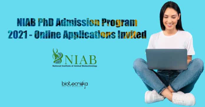 NIAB PhD Admission 2021