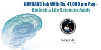 NIMHANS Recruitment For Biotech
