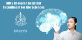 NIMS Research Assistant