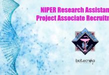 NIPER Research Assistant & Project Associate Recruitment NIPER Jobs