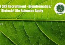 NIPGR SRF Recruitment – Bioinformatics/ Biotech/ Life Sciences Apply NIPGR SRF Recruitment