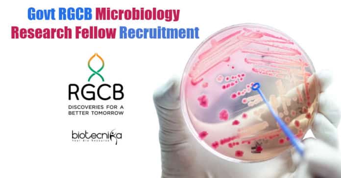 RGCB Microbiology Research Fellow