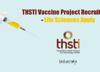 THSTI Jobs Lifesciences