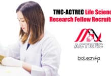 TMC-ACTREC Life Sciences Research Fellow Recruitment TMC-ACTREC Jobs