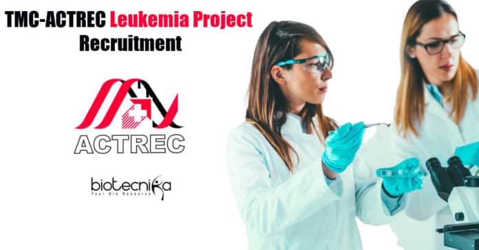 TMC-ACTREC SRF Jobs