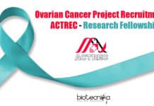 Ovarian Cancer Project Recruitment at ACTREC – Research Fellowship ACTREC Research Fellow Job