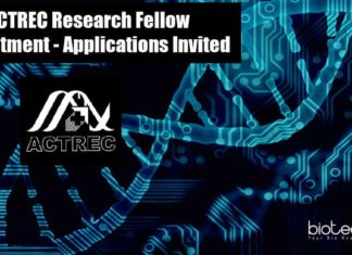 ACTREC Research Fellow Recruitment