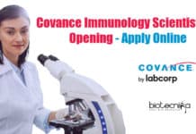 Covance Immunology Scientist Job