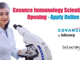 Covance Immunology Scientist Job