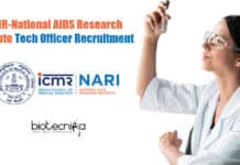 ICMR-National AIDS Research Institute Tech Officer Recruitment ICMR-NARI Jobs