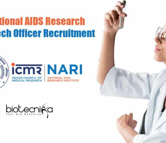 ICMR-National AIDS Research Institute Tech Officer Recruitment ICMR-NARI Jobs