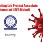 IISER Mohali COVID-19 Lab Jobs