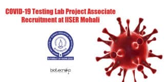 IISER Mohali COVID-19 Lab Jobs