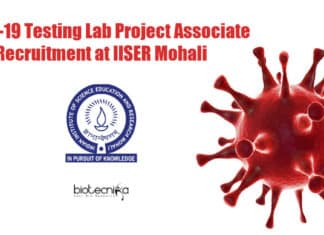 IISER Mohali COVID-19 Lab Jobs
