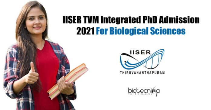 IISER TVM Integrated PhD
