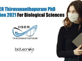 IISER Thiruvananthapuram PhD Admission