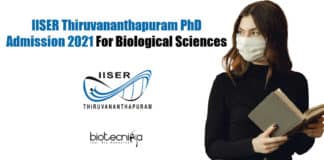 IISER Thiruvananthapuram PhD Admission