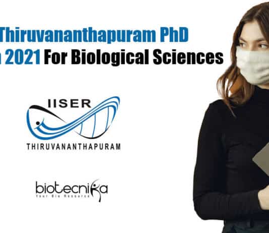 IISER Thiruvananthapuram PhD Admission