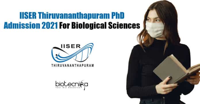 IISER Thiruvananthapuram PhD Admission