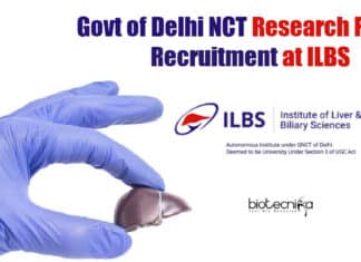 Govt of Delhi NCT Research Fellow Recruitment at ILBS ILBS Delhi JRF Opening