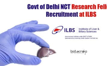 Govt of Delhi NCT Research Fellow Recruitment at ILBS ILBS Delhi JRF Opening