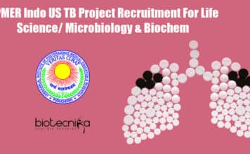 JIPMER Indo US TB Project Recruitment For Life Science/ Microbiology & Biochem JIPMER Jobs Biochemistry