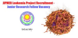 JIPMER Vacancy JRF