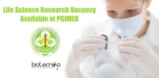 Life Science Research Vacancy