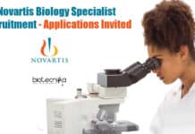 Novartis Biology Specialist Recruitment – Applications Invited Novartis Jobs For Biology