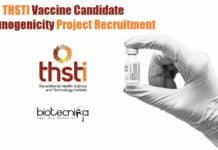 THSTI Vaccine Candidate Immunogenicity Project Recruitment THSTI Biochem