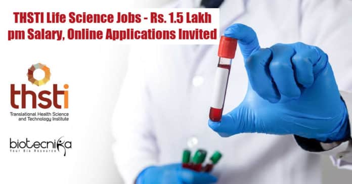 THSTI Research Project Jobs