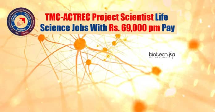 TMC-ACTREC Job Life Science