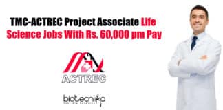 TMC-ACTREC Job PhD