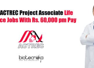 TMC-ACTREC Job PhD