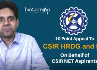 An Appeal To CSIR HRDG & NTA On Behalf of CSIR NET Aspirants – CSIR NET 2021 Exams Postponed Further